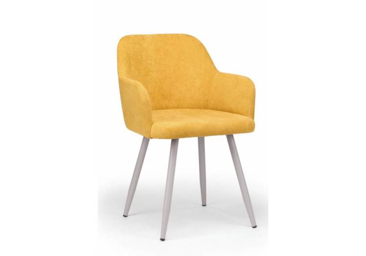 Стул на металлокаркасе Notta Инфини 360 631760 горчичный (ocean 016) / серый