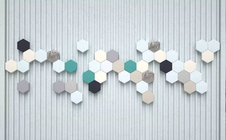 3D Фотообои Artegrafico «Декор с шестиугольниками» BL-036 песок