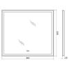 Зеркало Belbagno SPC-GRT-900-800-LED-TCH-WARM с подсветкой, сенсорным выключателем и подогревом фото 2