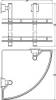 Полка FBS Esperado ESP 072 угловая 2-ярусная фото 2