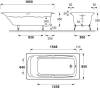 Чугунная ванна Jacob Delafon Repos E2904-S-00 180x85, без ручек + ножки фото 3
