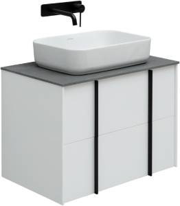 Тумба с раковиной Allen Brau Reality 1.32004.WM белый матовый, 71x50