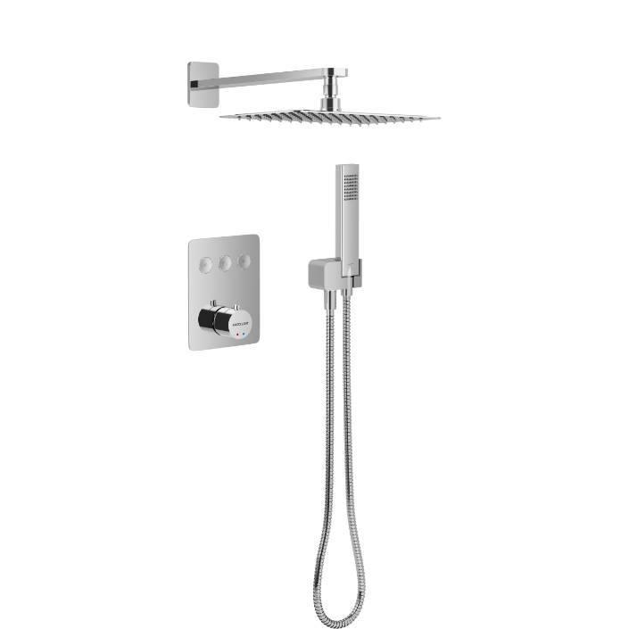 Душевая система Excellent Krotos Chrome AREX.SET.8046CR хром, встраиваемая, с термостатом