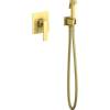 Гигиенический душ Timo Torne 4389/17SM золотой, со смесителем, с внутренней частью