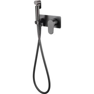 Гигиенический душ Boheme Spectre 457-Gm оружейная сталь, со смесителем, с внутренней частью