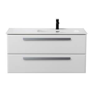 Тумба под раковину Cezares ECO-CER-N-1000-2C-SO-BL-R Bianco Lucido, 100x45.7x50