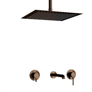 Душевой комплект Wasserkraft Rhein (Рейн) 9951.99DVR2.068.118.443BRG розовое золото матовое