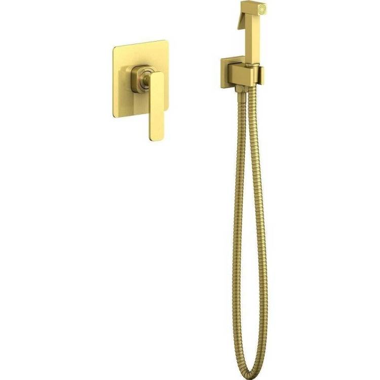 Гигиенический душ Timo Torne 4389/17SM золотой, со смесителем, с внутренней частью