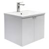 Тумба с раковиной Comforty Лима-60П 00-00019238 подвесная, белый матовый