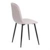 Стул Tetchair Breeze (mod. 4724) 20092 светло-серый, черный, велюр фото 4