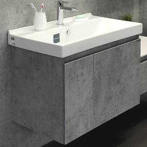 Тумба с раковиной Comforty Осло-80 00-00000836 бетон светлый