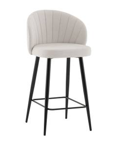 Стул полубарный Stool Group Ханнингем vd-hanningem-pf-silver жемчужный, велюр
