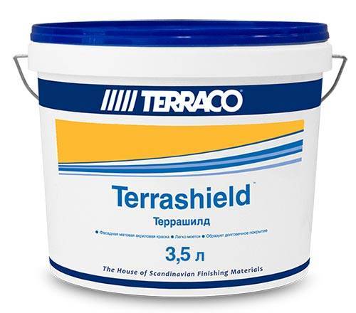 Краска эластичная акриловая для фасадных работ Terraco Terrashield матовая 3.5 л