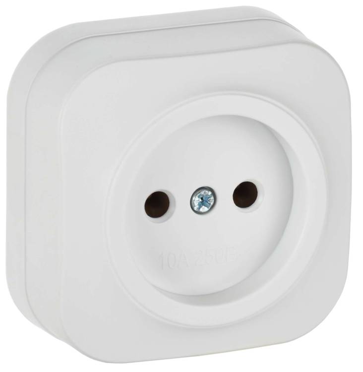 Розетка 1-местная IEK Glory ERH10-K01M-10 белый матовый