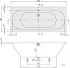 Квариловая ванна Villeroy&Boch Oberon 2.0 UBQ180OBR2DV-01 180x80 alpin фото 5