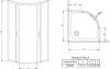 Душевой уголок Radaway Premium Plus A 80x190 стекло фабрик фото 10