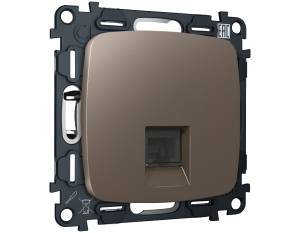 Комплект механизма компьютерной розетки Ambrella Volt MO MO642005 темная бронза матовый