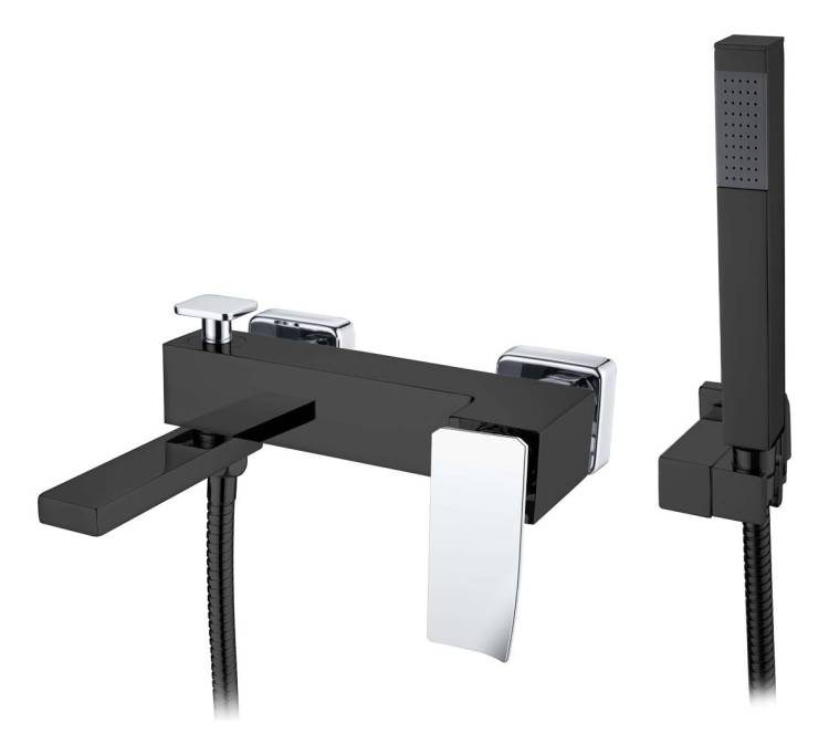 Смеситель для ванны Boheme Q 143-BCR.2 Blackchrome.2
