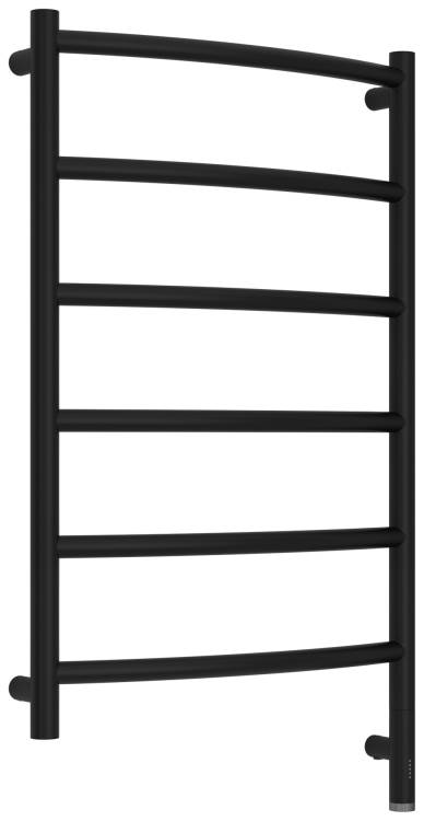 Полотенцесушитель электрический Сунержа Галант 3.1 31-6001-8050 Матовый чёрный, 80x50