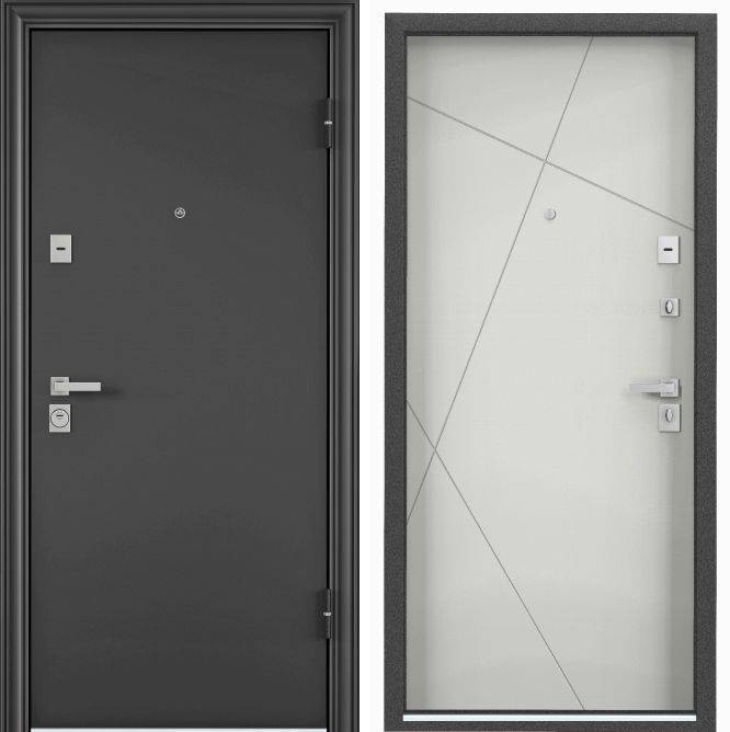 Входная стальная дверь Torex ULTIMATUM-M MP 38264 Колоре графит/ПВХ Ферро 2050x880