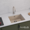 Мойка кухонная Alveus Granital Omni 30 1150053 Terra-G22 с сифоном, 55x45 фото 5
