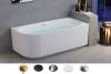 Акриловая ванна Royal Bath Nero RB710301R-GD белая, 170x78 фото 3