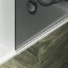 Шторка на ванну MaybahGlass MGV-780-6 60x140, поворотная, стекло графит матовый 6 мм, профиль черный, с полотенцедержателем фото 5