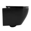 Унитаз подвесной CHARUS Torre Bianca EWC700-121B Black Estella Rimless безободковый, с горизонтальным выпуском, черный фото 2