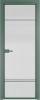 Межкомнатная дверь Profil Doors 4 AX цвет профиля Зеленый воск, стекло безопасное 6 мм мору осветленное 800x2000