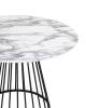 Стол обеденный Stool Group Ливерпуль FDC7012 marble DUAL белый мрамор черная ножка 110x110x75 фото 3