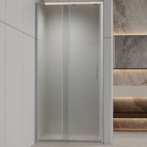 Душевая дверь в нишу Vincea Rapid-N VDS-3RN11/12MT профиль хром, стекло текстурное, 120x195