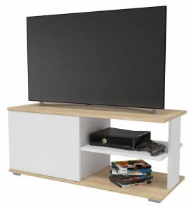 Тумба под ТВ МФ Jazz ТВ 2СБ ТВ-2СБ Дуб сонома Белый