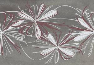 Декор Azori Sonnet 587902001 Grey Flower 20.1x50.5
