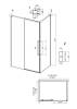 Душевой уголок Grossman Galaxy 120.K33.01.1410.21.02 профиль черный матовый, стекло шиншилла, 140x100x195 фото 10