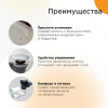Слив-перелив для ванны Radomir 2-19-8-0-9-000 50 мм, клик-клак, матовое золото, с сифоном фото 3
