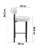 Стул полубарный Stool Group Флорео vd-plb-floreo-fl-beige бежевый, букле фото 10