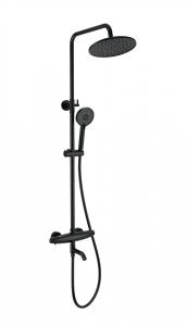 Душевая стойка Wonzon & Woghand WW-B3031-A3-MB с термостатом, черный