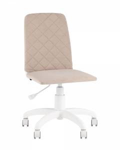 Кресло офисное Stool Group Кристенсен fb-christensen-office-wh-vl-04 Бежевый/Белый