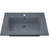 Раковина Uperwood Parma Quartz 291003002 серая матовая, бетон, 66x47.5
