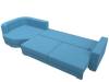 Диван угловой Лига Диванов Лига-026 123480L амур голубой, левый угол фото 8