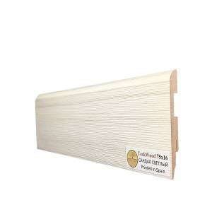 Плинтус МДФ TeckWood цветной Сандал Светлый 2150x75x16