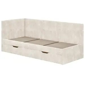 Детская кровать БТС МЕБЕЛЬ Лео КР-49 00-00165425 белый, мокко 80x200