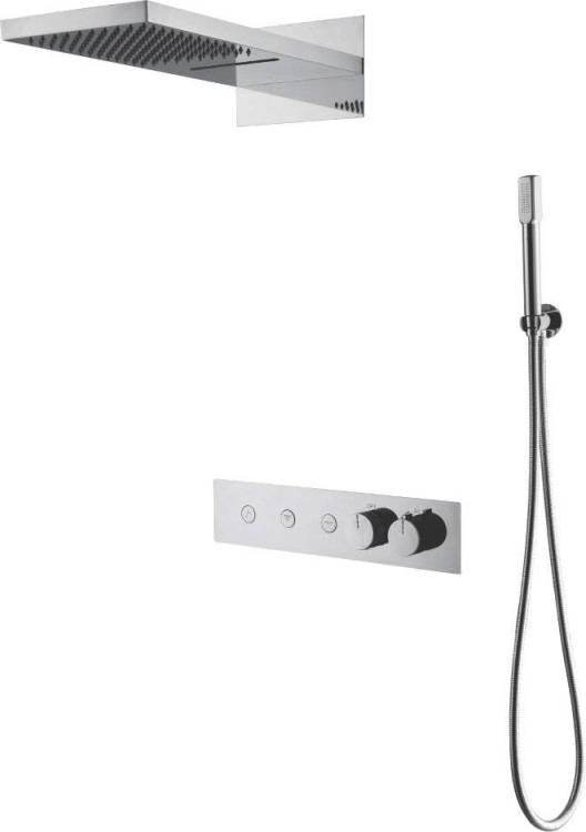 Душевой комплект Boheme Fusion 131-CR С ВНУТРЕННЕЙ ЧАСТЬЮ Chrome