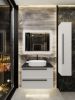 Тумба с раковиной La Fenice Elba Twin Bianco NFNC-01-ELB-B-90-2-3-M-GB белая матовая, 90 см фото 4