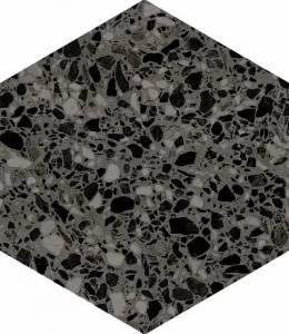 Керамогранит Dna Tiles Terrazzo 123381 Graphite 32x36.8
