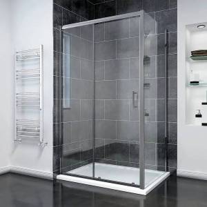 Душевой уголок Rovigo RV-055GM RV055GM-13090-01-C8 профиль оружейная сталь, стекло прозрачное, 130x90x195