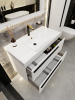 Тумба с раковиной La Fenice Elba Twin Bianco NFNC-01-ELB-B-80-2-3-80 белая матовая, 80 см фото 5