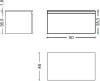 Тумба Armadi Art Flat Valessi Uno-S 80 белый глянец фото 3