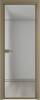 Межкомнатная дверь Profil Doors 4 AX цвет профиля Шампань, стекло безопасное 6 мм матовое 600x2000