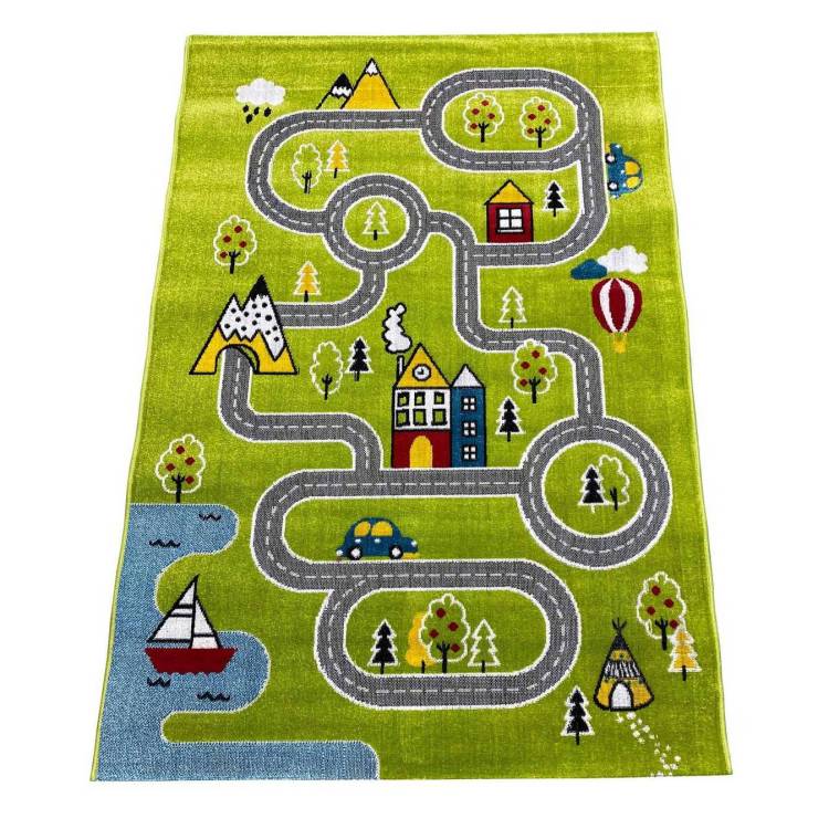 Ковер Play Rugs D946A Green/Cream 0.8x1.5 м